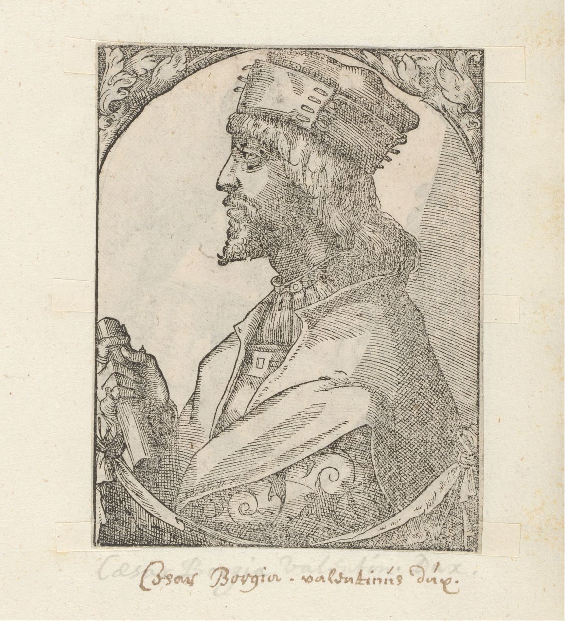 Portrét Cesare Borgia od Anonymous
