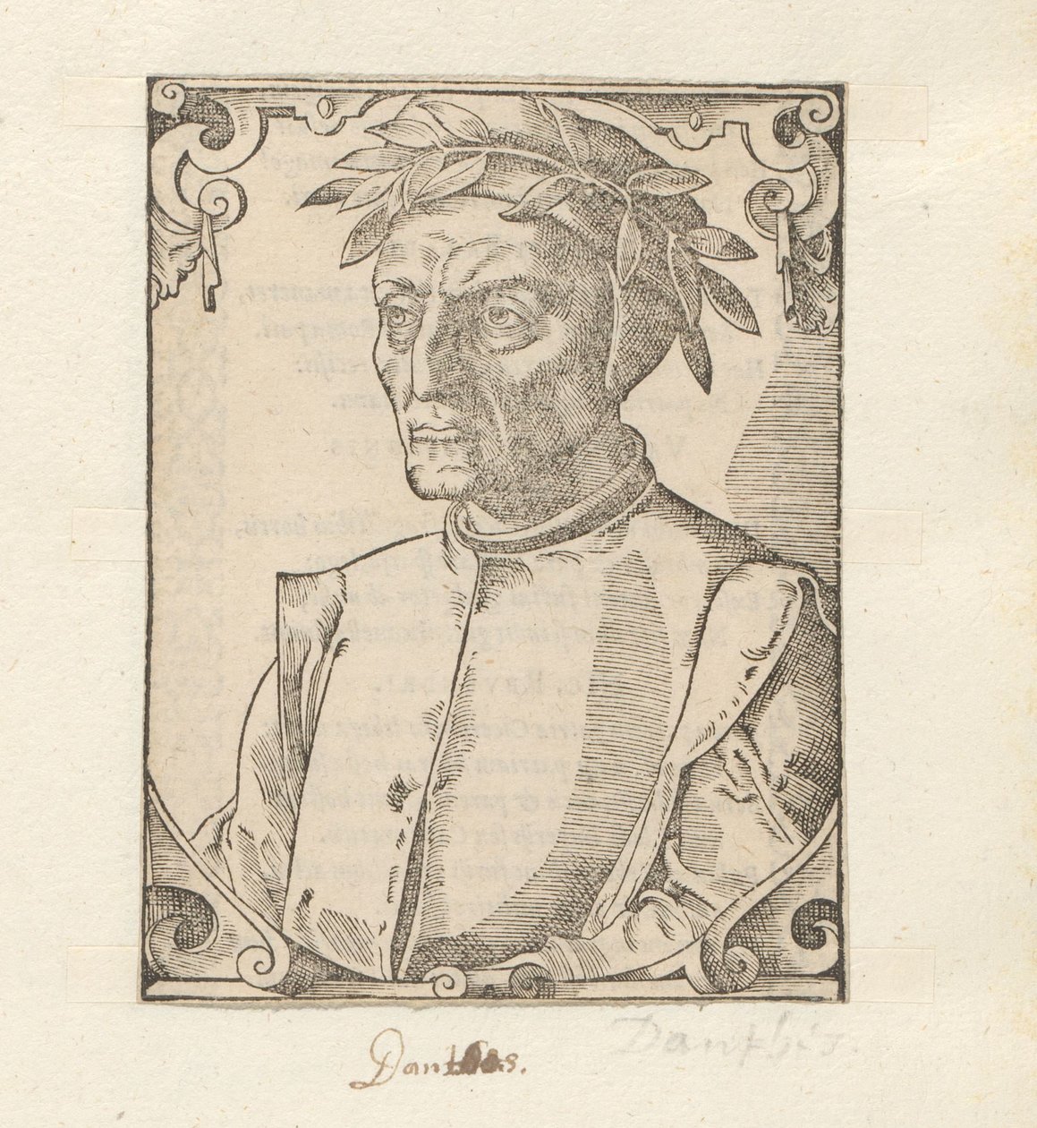 Portrét van Dante Alighieri od Anonymous