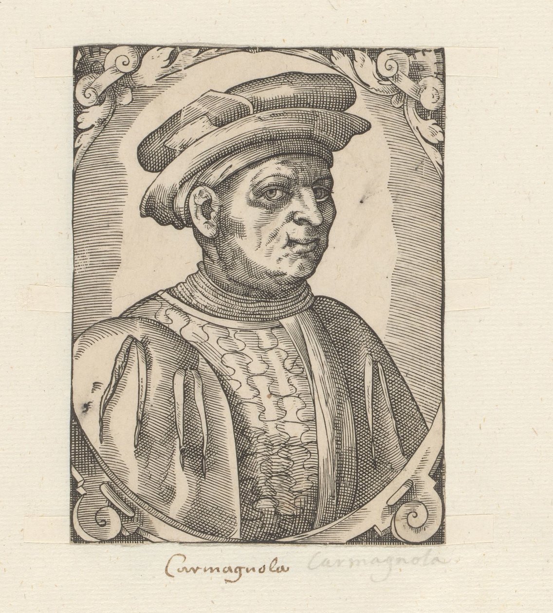 Portrét Francesca Bussone z Carmagnoly od Anonymous