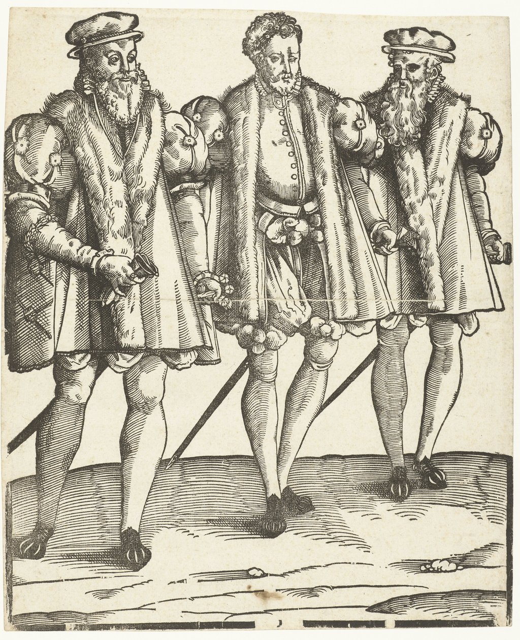 Portrét Gasparda, Francoise a Odeta de Coligny od Anonymous