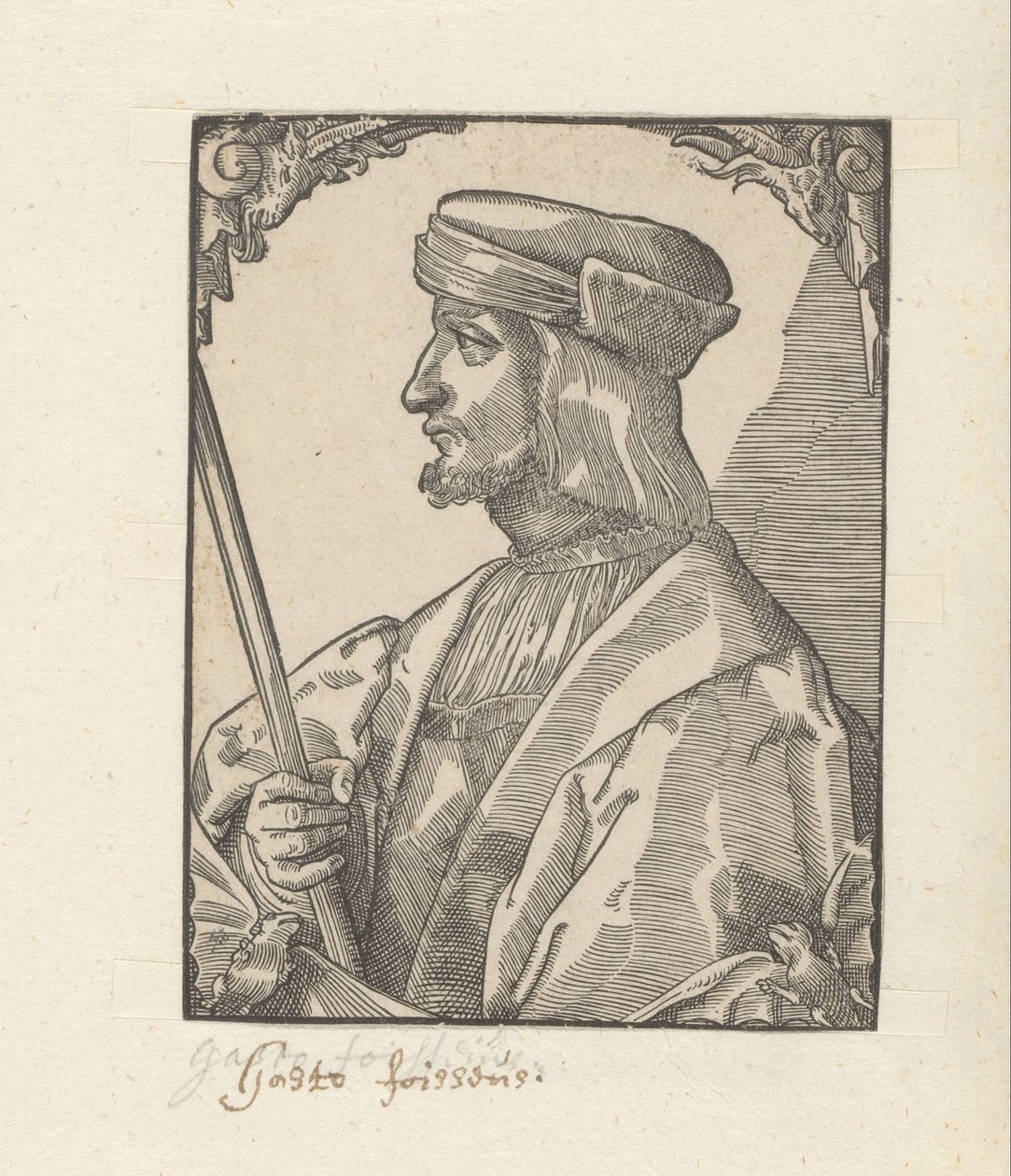 Portrét Gastona de Foix od Anonymous