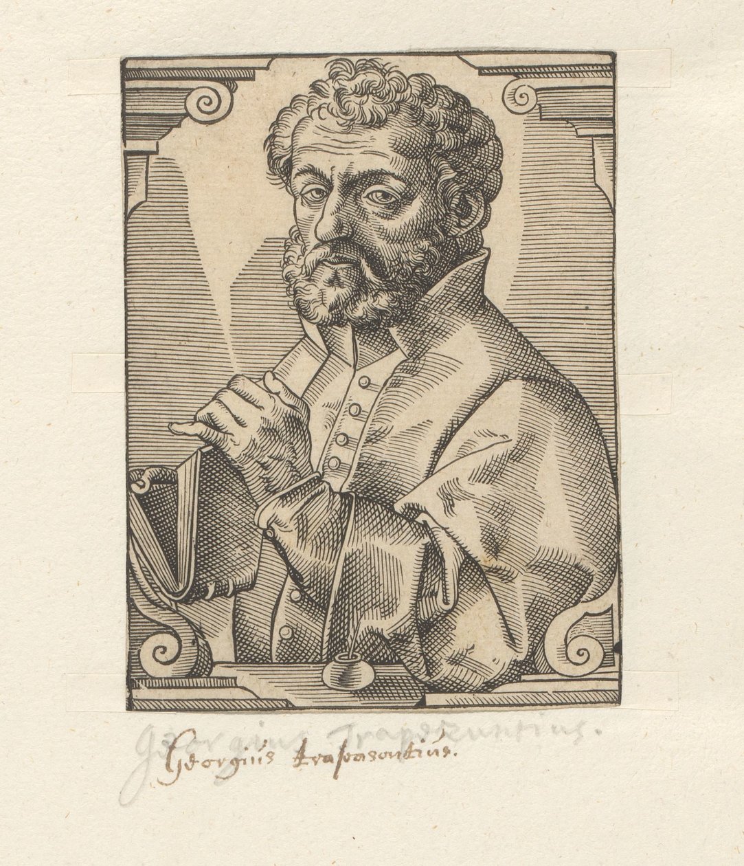 Portrét van Georga z Trebizondu od Anonymous