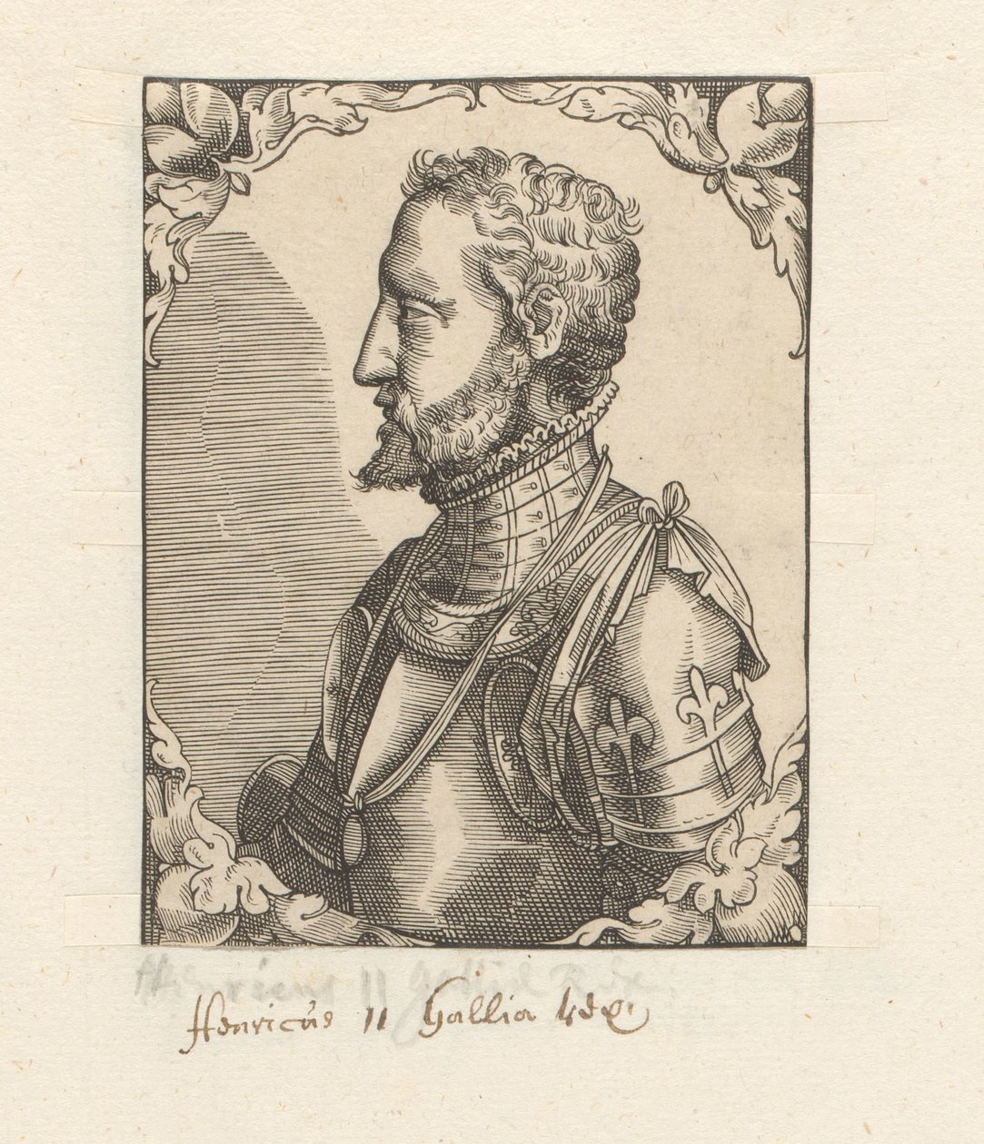 Portrét Jindřicha II., francouzského krále od Anonymous