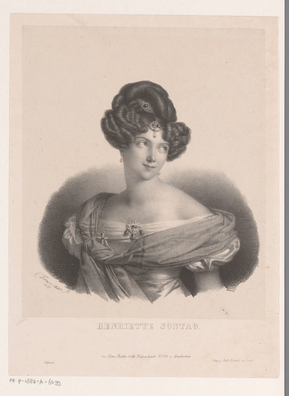 Portrét Henriette Sontag od Anonymous