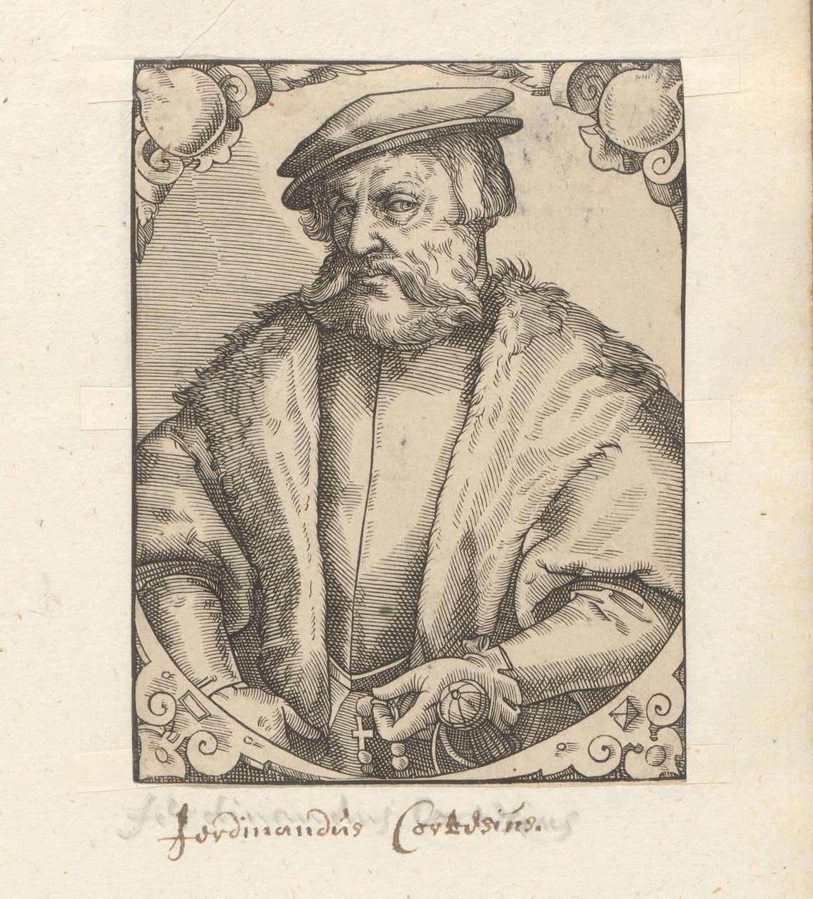 Portrét van Hernána Cortése od Anonymous