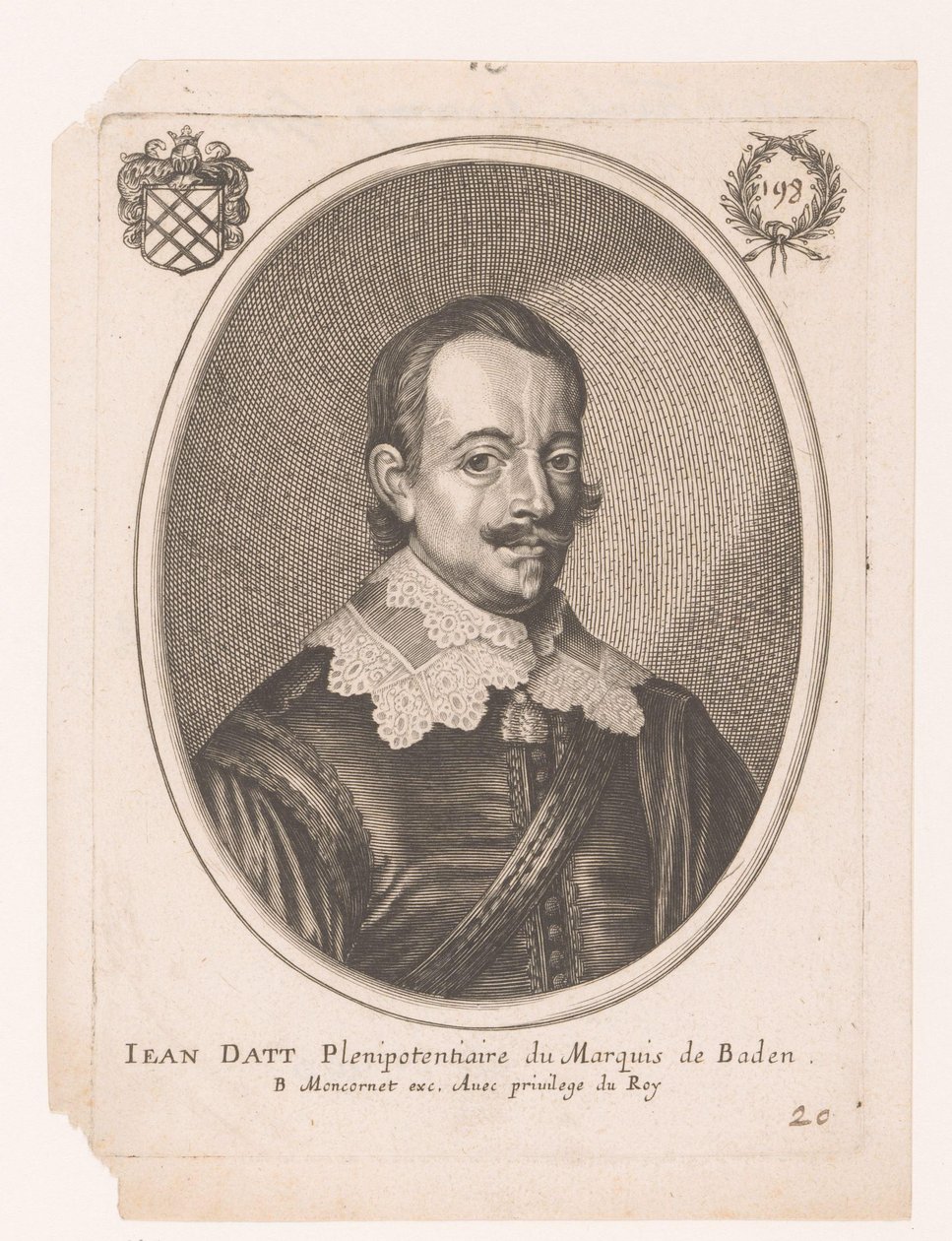 Portrét Jean Datt od Anonymous