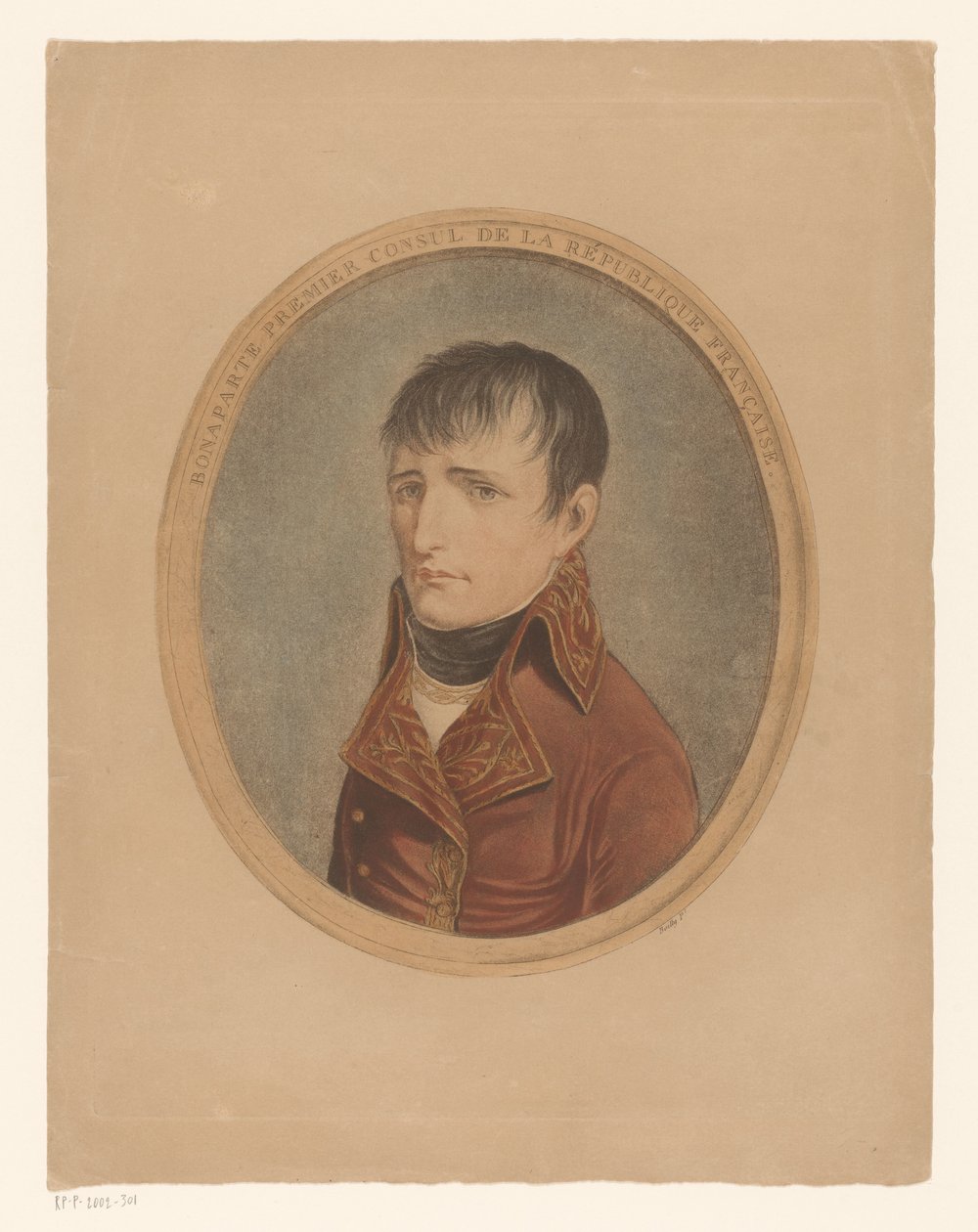 Portrét Napoleona I. Bonaparta, keizera z Fransena Bonaparte první konzul Francouzské republiky (titul na předmětu) od Anonymous