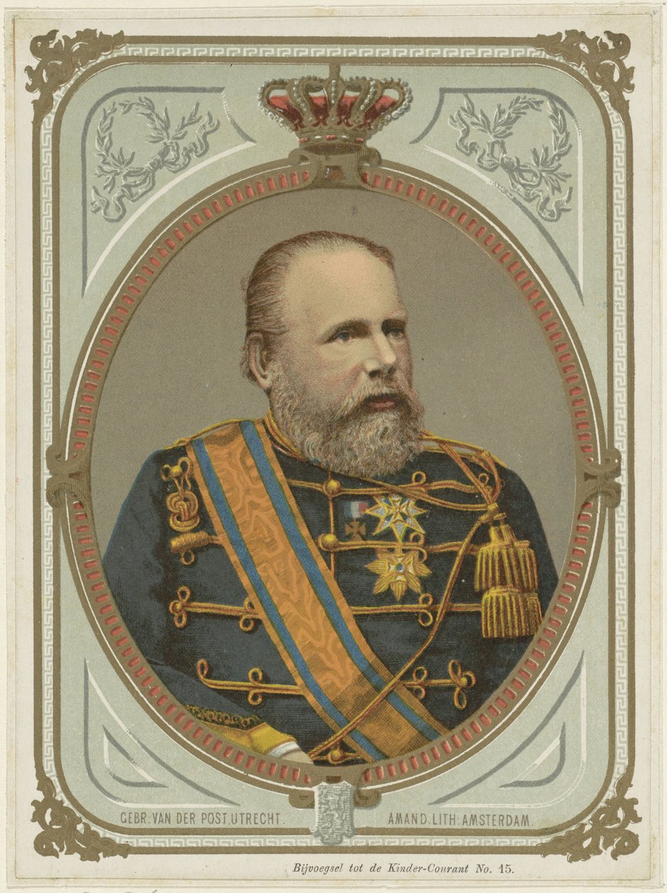 Portrét Viléma III., nizozemského krále od Anonymous