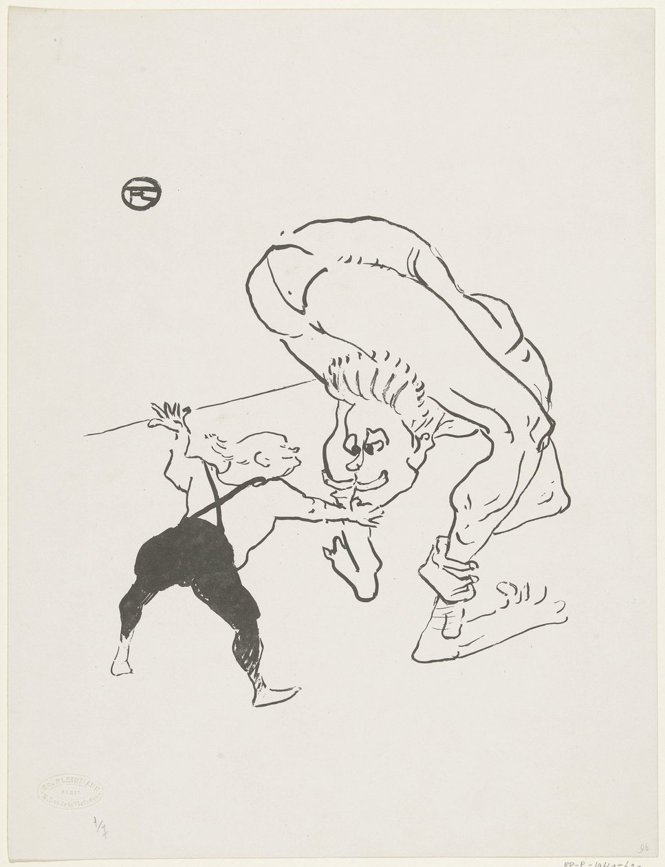 Portrét bratří Marca v Cabaret Folies-Bergère Bratři Aux Folies-Bergère Marco Scéna Cirque od Anonymous