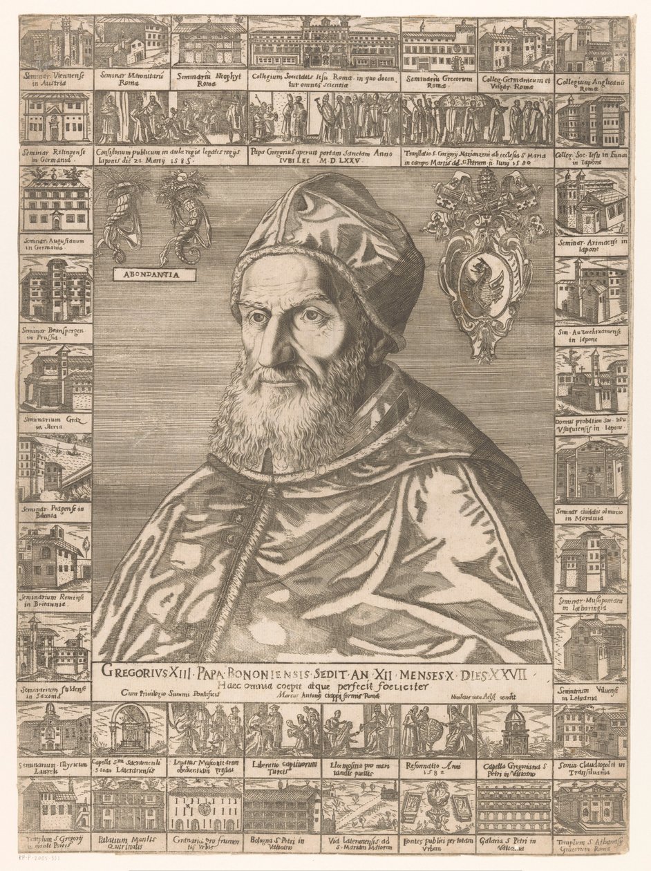 Portrét van paus Gregorius XIII od Anonymous