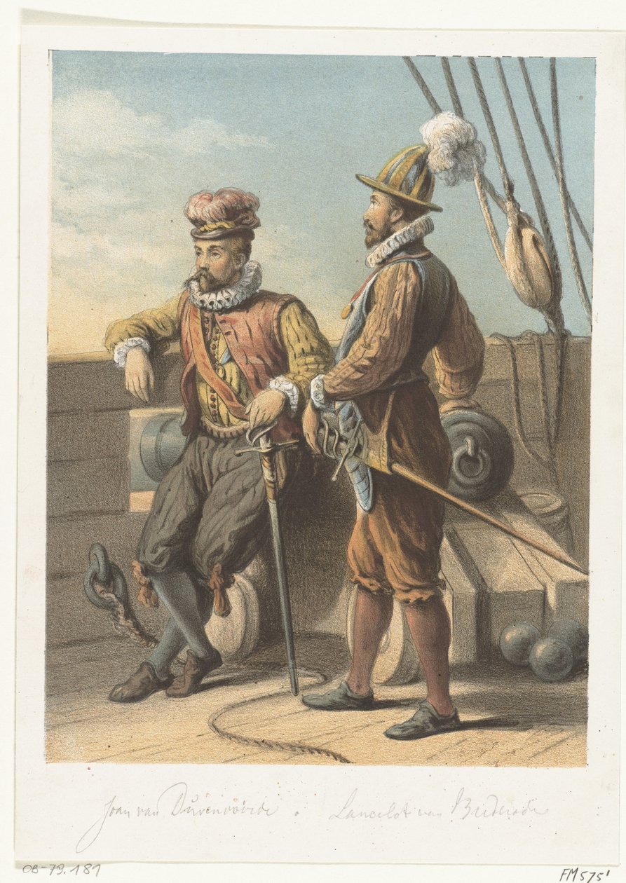 Portréty vodních žebráků Jan van Duivenvoorde a Lancelot van Brederode, 1572 od Anonymous