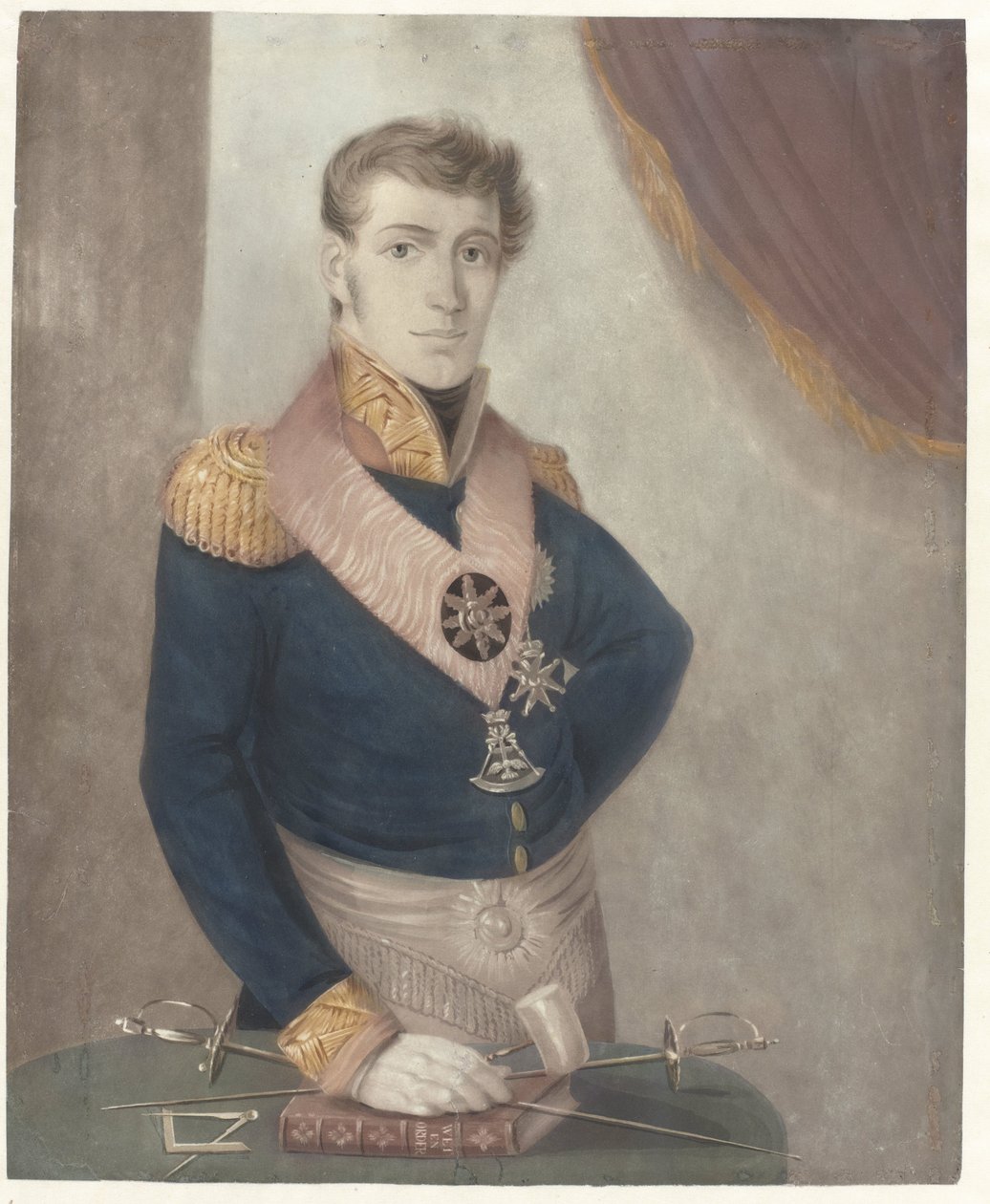 Princ Frederick Nizozemský jako velmistr svobodných zednářů, 1817 od Anonymous