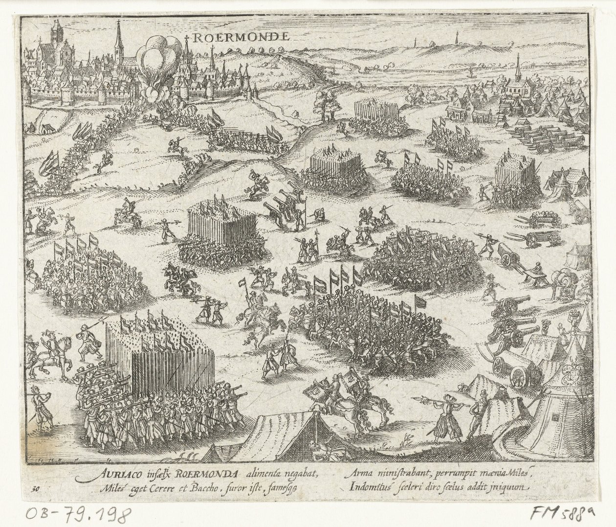 Roermond dobyl Vilém Oranžský, 1572 od Anonymous
