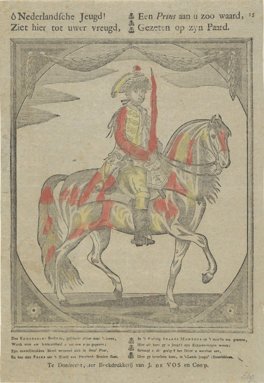 Jezdecký portrét Viléma V., prince z Orange-Nassau od Anonymous