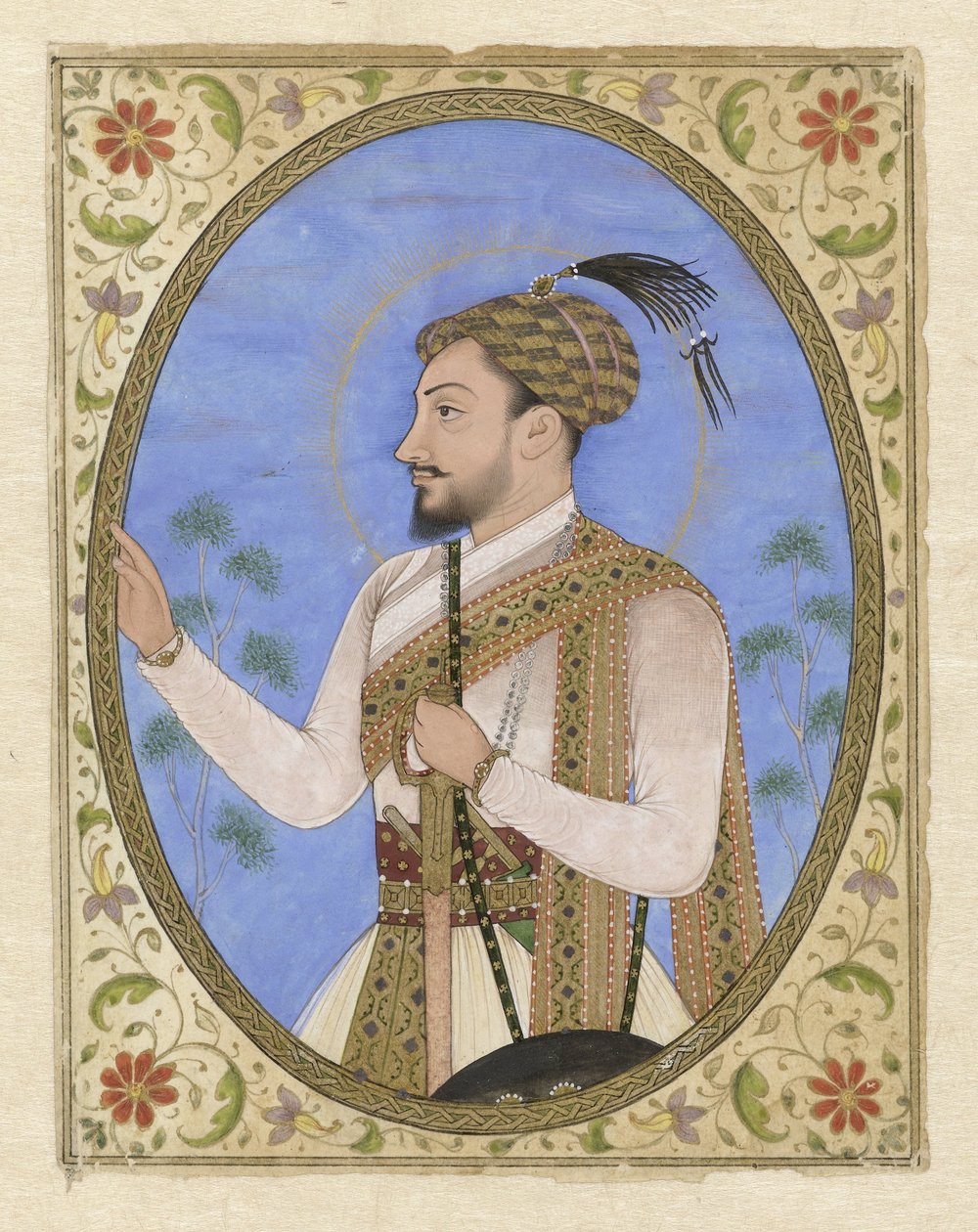 Sultán Mohammed Adil Shah Portrét sultána Muhammada Adil Shah van Bijapur od Anonymous