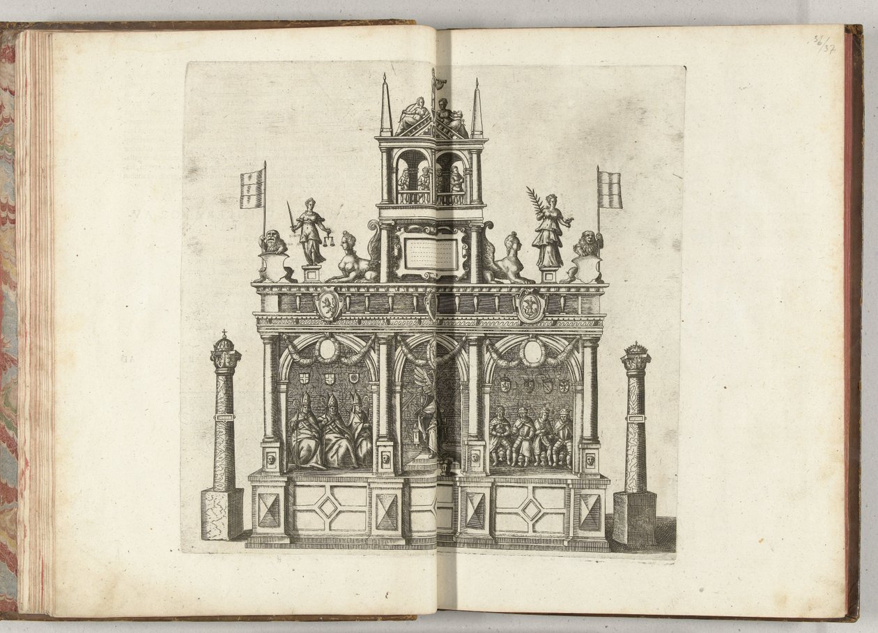 Scéna s císařem Karlem V., 1594 od Anonymous