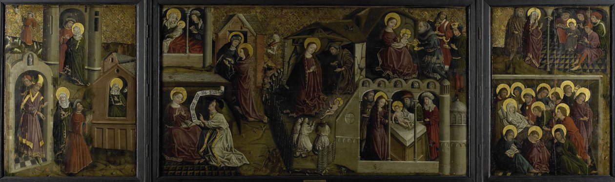 Triptych s výjevy ze života Panny Marie od Anonymous