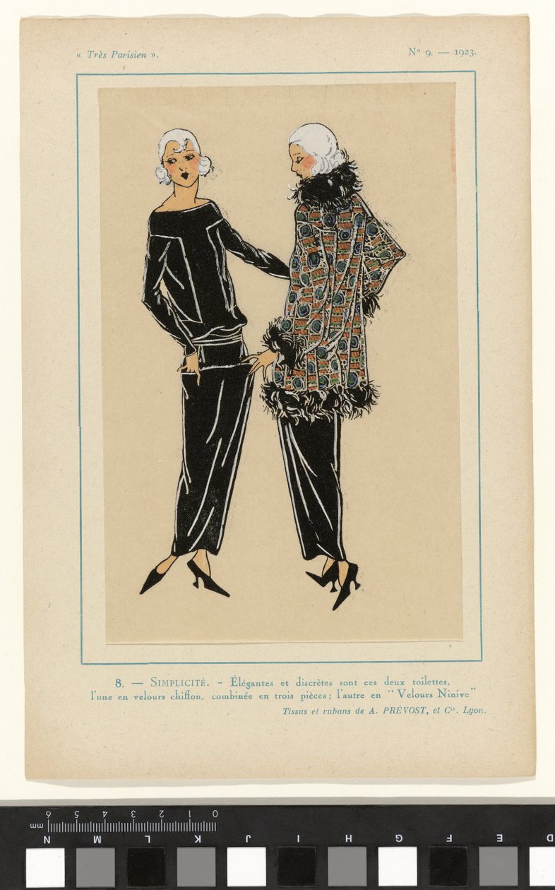 Velmi pařížský, 1923, č. 9: 8. - JEDNODUCHOST. - Elegantní a diskrétní... od Anonymous