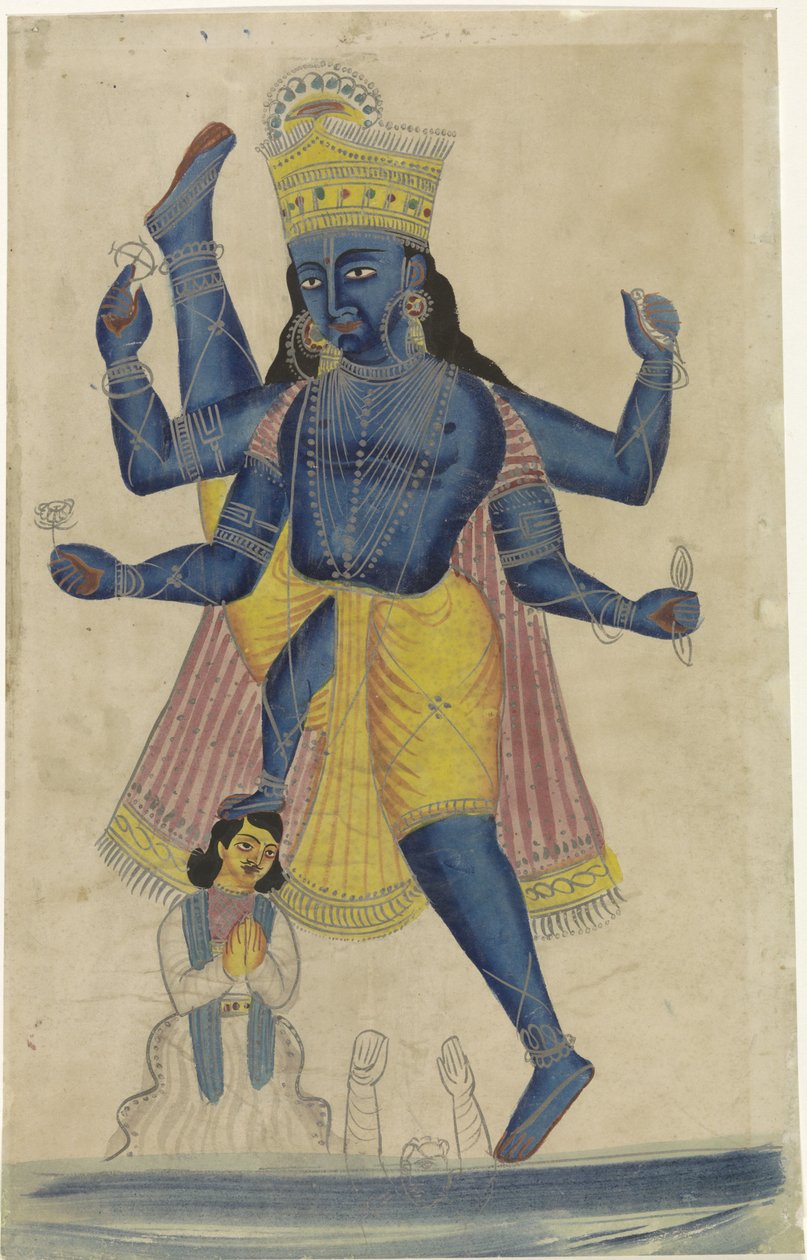 Inkarnace Vamana (Trivikrama). od Anonymous