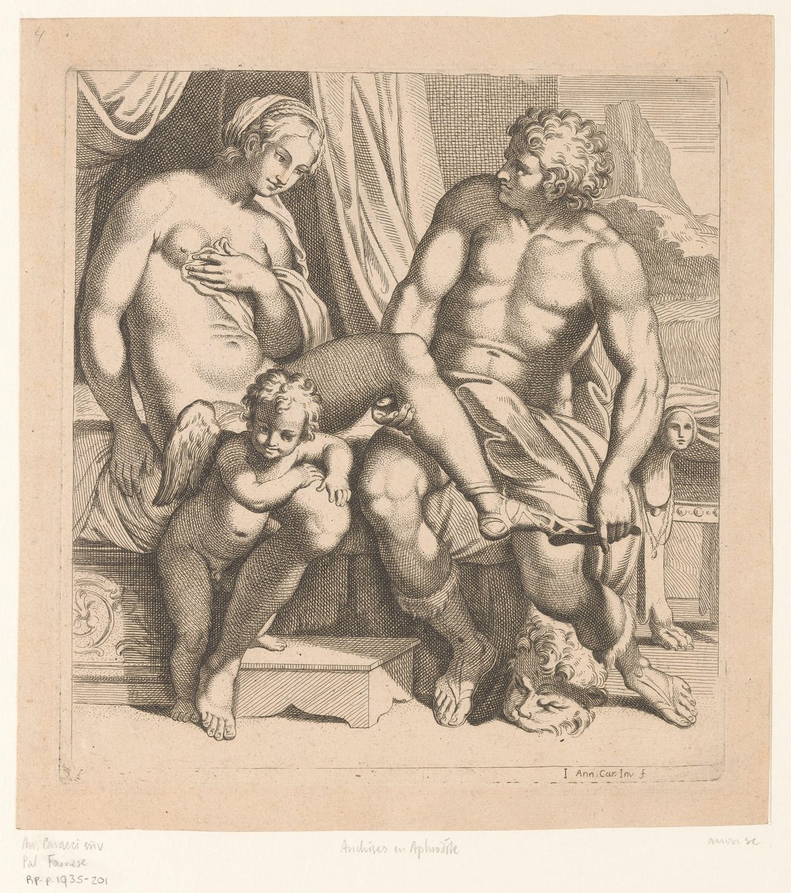 Venuše v Anchises Děti v Palazzo Farnese v Římě (název série) od Anonymous