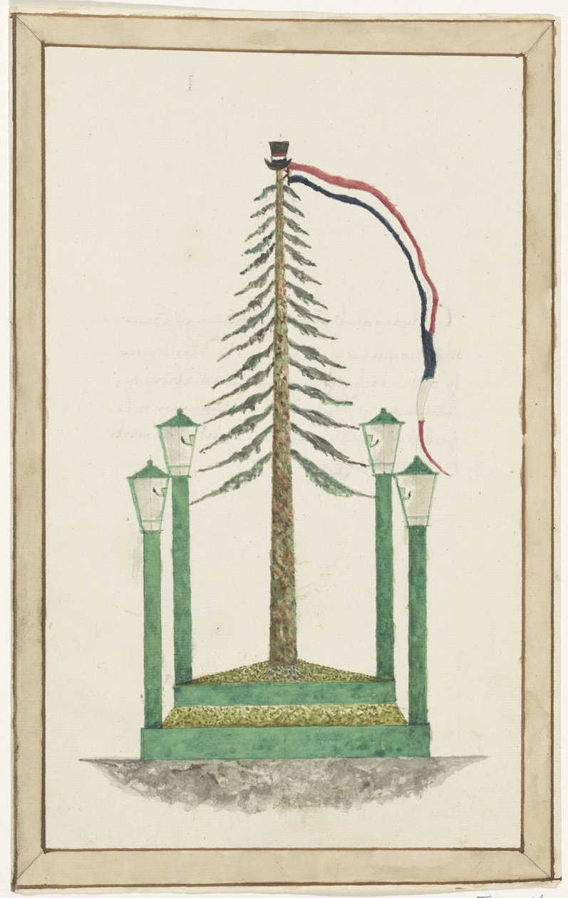 Strom svobody zasazený v Middelburgu, 1795 od Anonymous