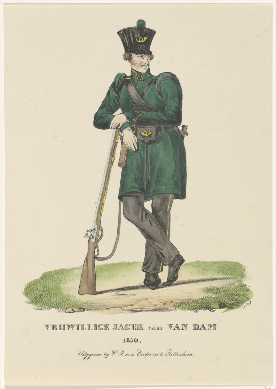 Van Damův dobrovolný lovec, 1830 Dobrovolný lovec Van Dam 1830 (název na objektu) od Anonymous