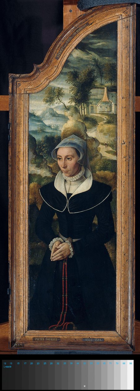 Křídlo triptychu s portrétem Elisabeth Canneel od Anonymous