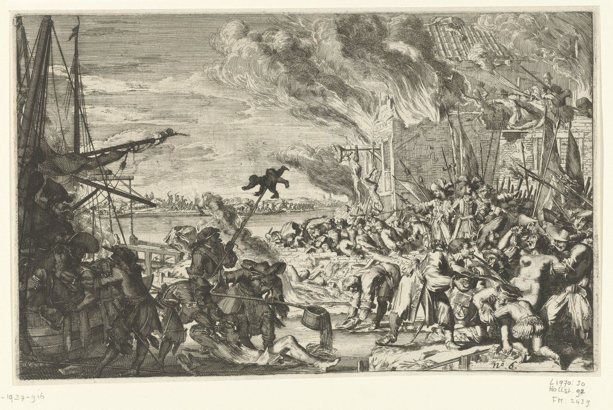 Zvěrstva ve vesnici u vody, 1672 od Anonymous