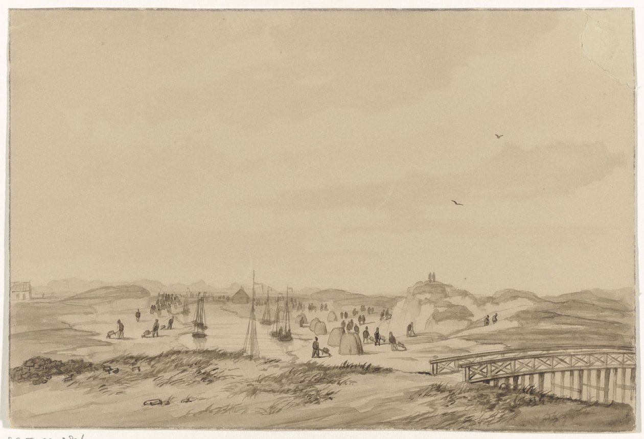 Výkop písku v dunách poblíž Haagu, 1846 od Anonymous