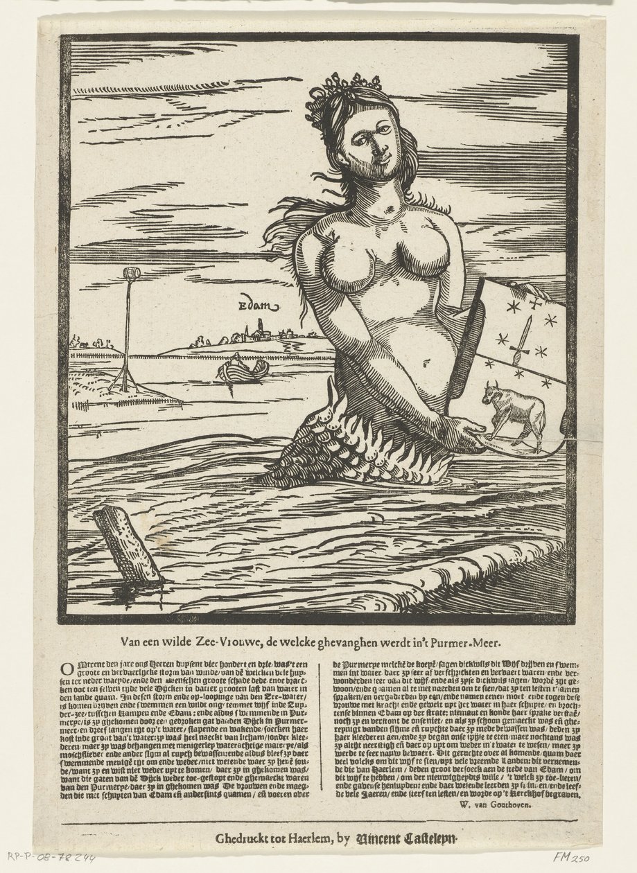 Mořská panna z Edamu, 1403 Od divoké Sea-Lady, welcke ghevanghen wast in