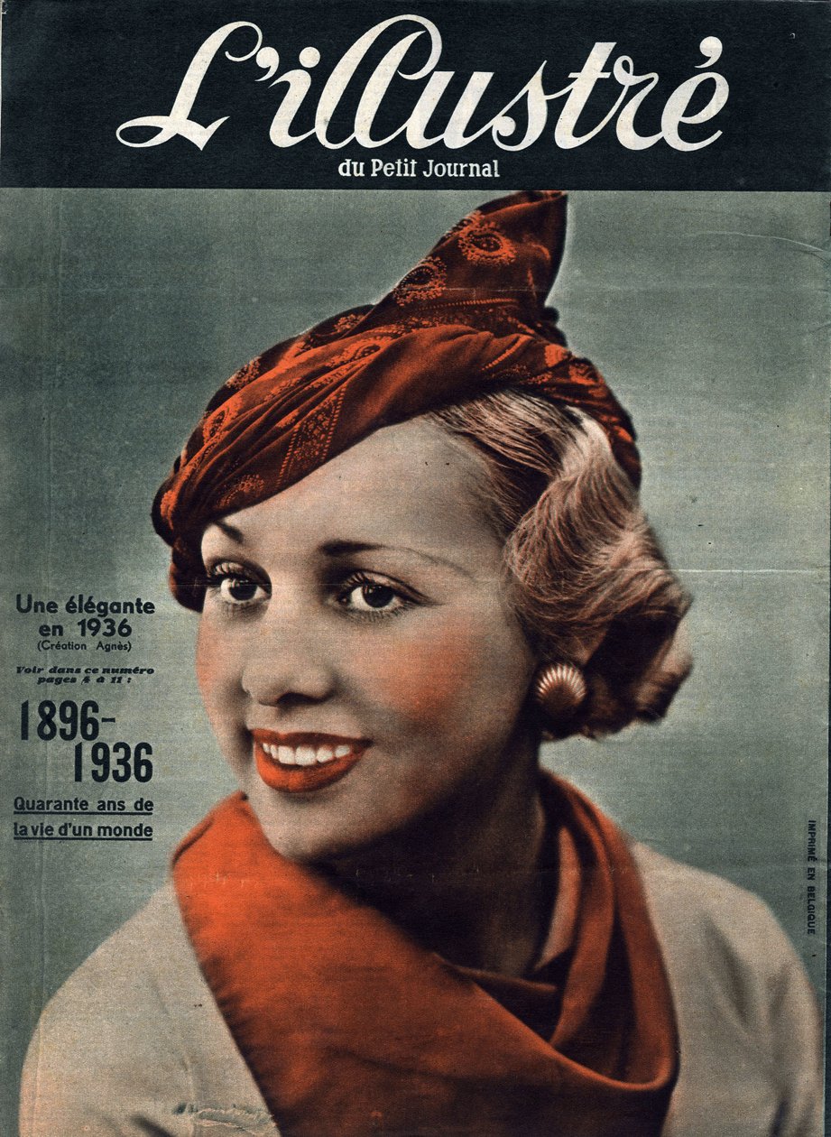 1896-1936: čtyřicet let života světa. Portrét elegantní ženy z roku 1936. V „“ L