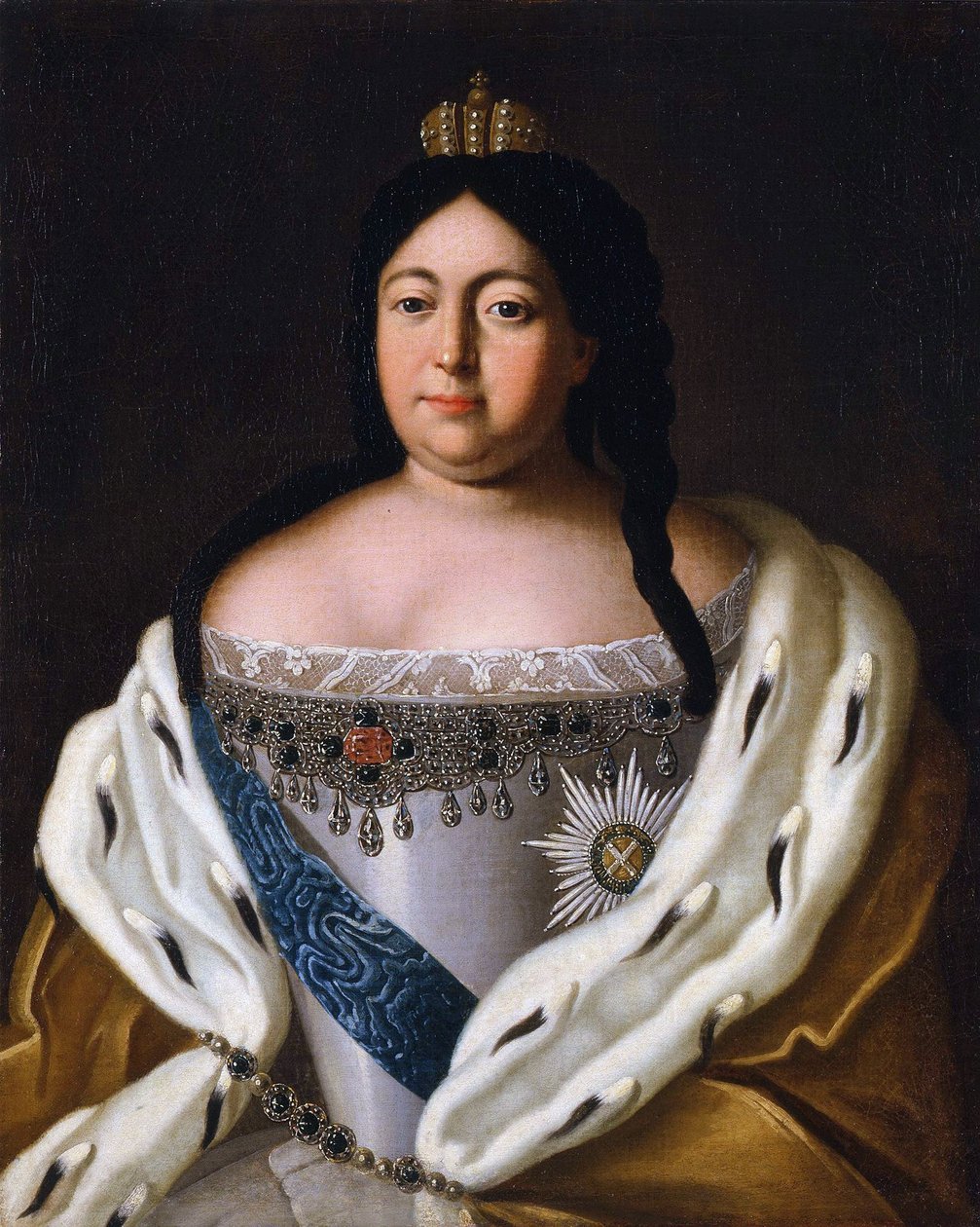 Anne (ruská císařovna) Anna Ivanovna - Portrét císařovny Anny Ioannovny (1693-1740) od Anonymous od Anonymous Anonymous