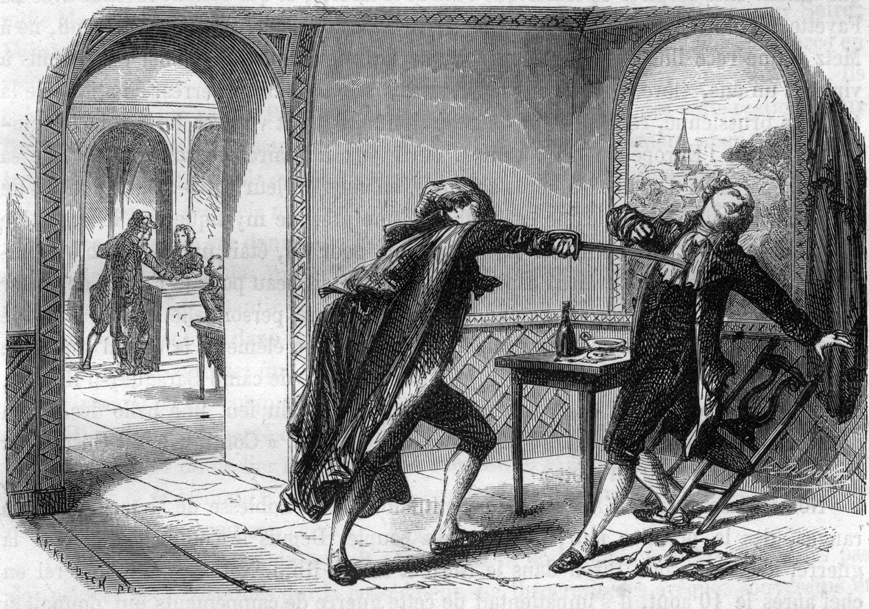 Atentát na zástupce Louise Michela Lepeletiera, markýze ze Saint Fargeau (Saint-Fargeau od Anonymous Anonymous