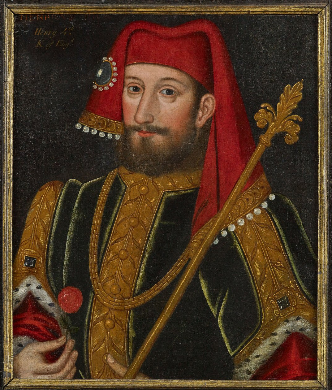 Baroko: Anglický král Jindřich IV. (1367-1413), Anonym, ca. 1600. Olej na dřevě, 50,5x43. Soukromá sbírka od Anonymous Anonymous