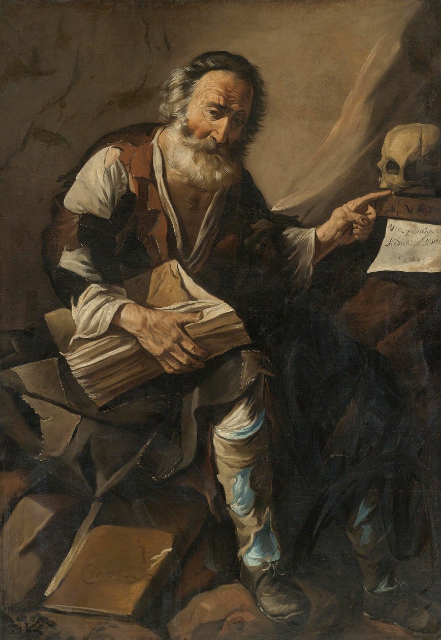 Cassiodorus (Magnus Aurelius Cassiodorus Senator) (485-verze 580) - Cassiodorus od Anonymous, počátek 17. stol. - Olej na plátně od Anonymous Anonymous