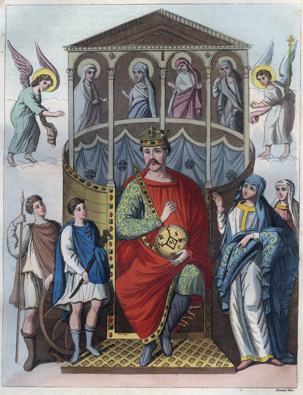 Karel Plešatý, král Západní Francie, Itálie a císař Svaté říše římské, 823 – Portrét Karla II. To je historie vlády, zákonů, milicí od Anonymous Anonymous