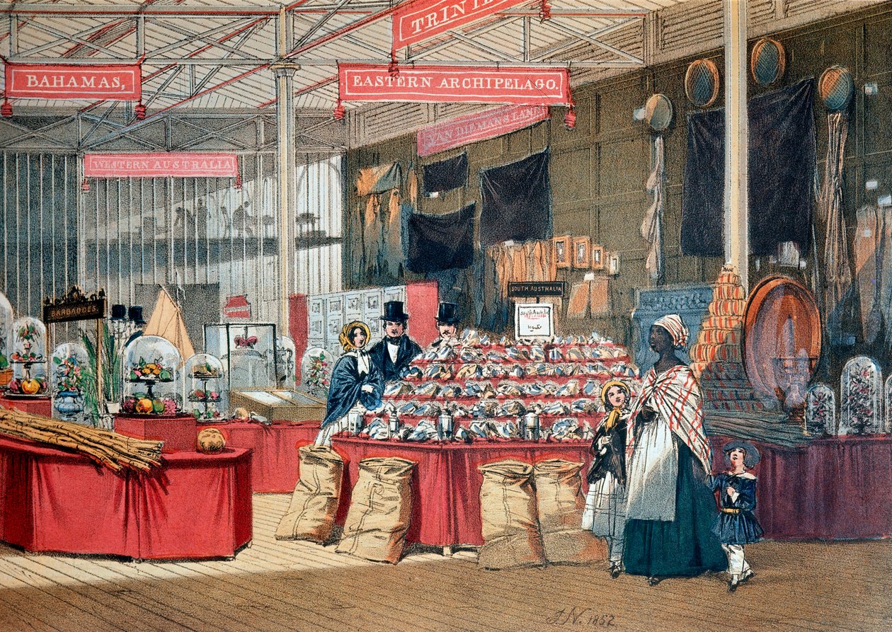 Pavilon koloniálních produktů na světové výstavě v Londýně. 1851. Londýn, Victoria and Albert Museum od Anonymous Anonymous