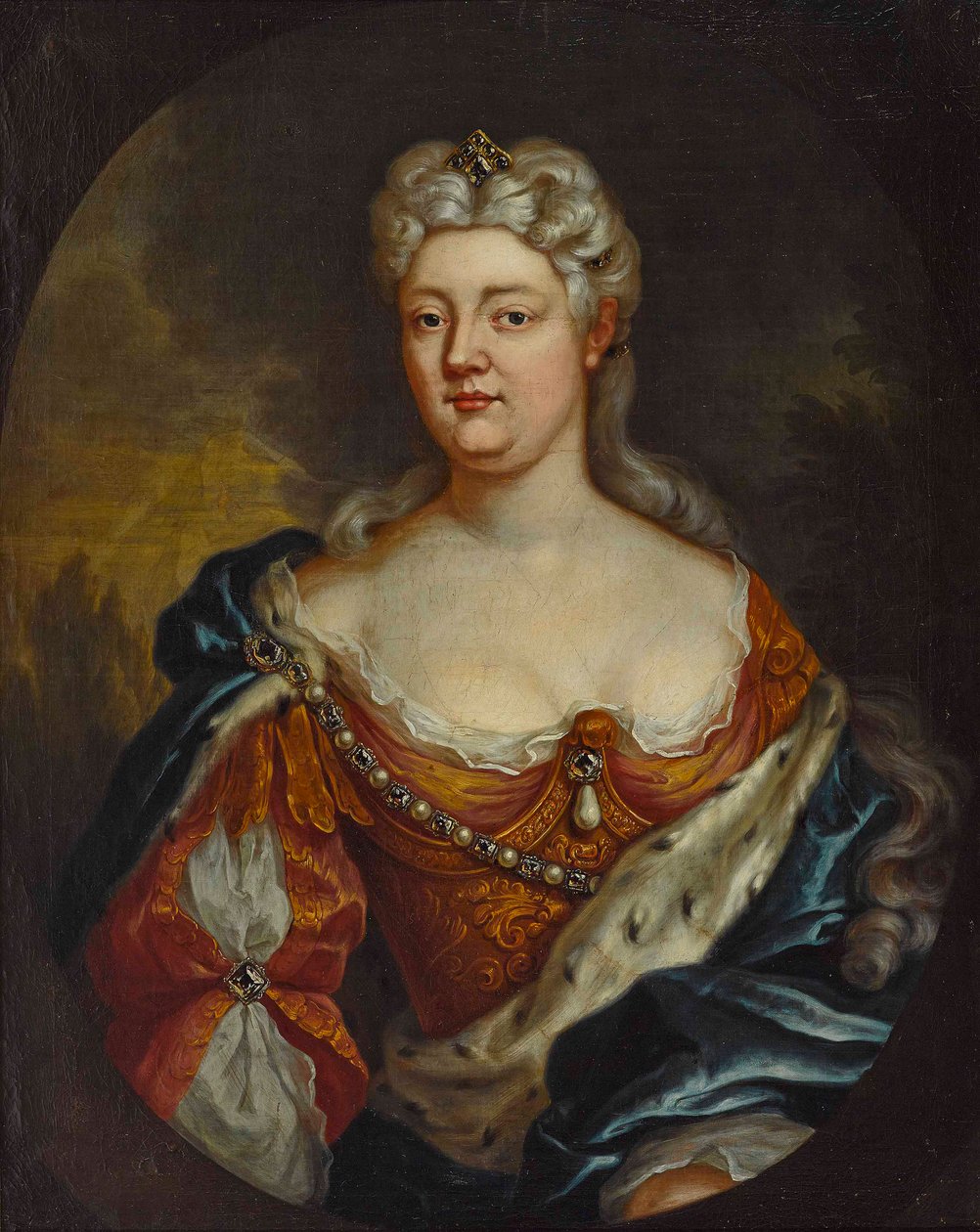 Hraběnka Palatine Caroline z Nassau-Saarbruecken (1704-1774) - Anonym. Olej na plátně, c. 1725. Rozměr : 85x67 cm Soukromá sbírka od Anonymous Anonymous