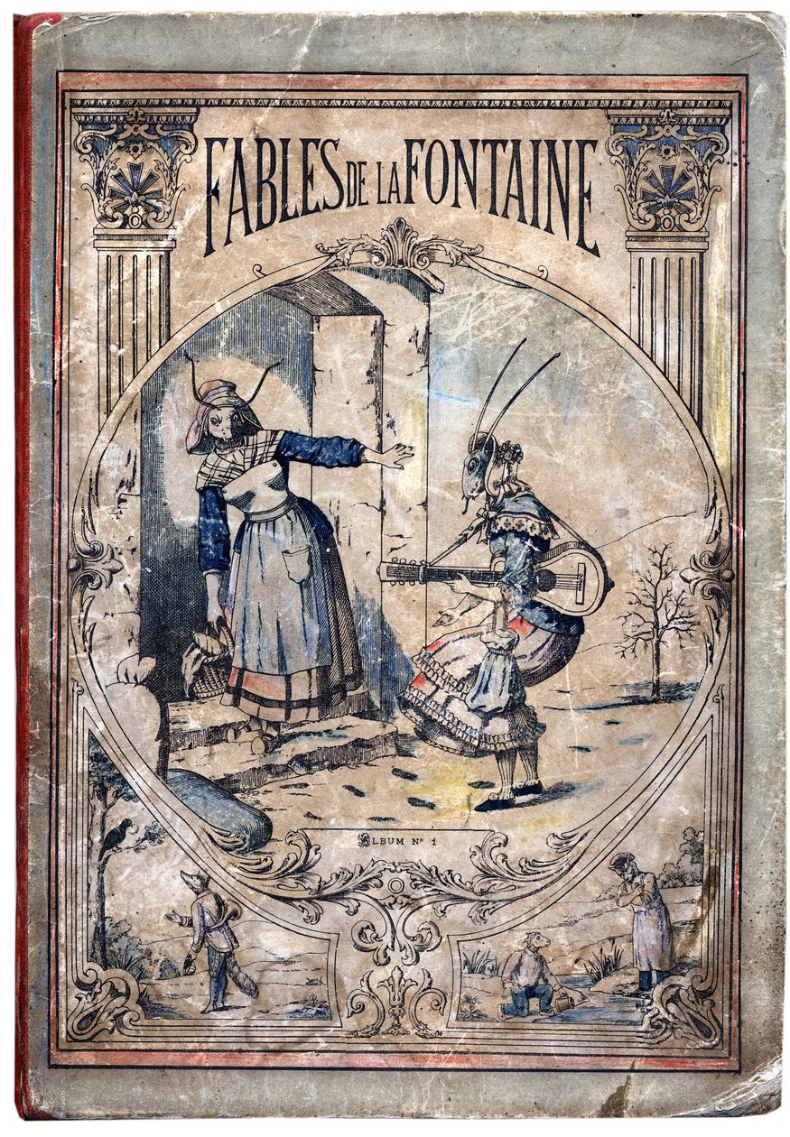 Pokrýt. Anonymní ilustrace k Les Fables od Jean de LA FONTAINE (Lafontaine) (1621-1695). Imaging of Pont-a-Mousson, circa 1880. Soukromá sbírka. od Anonymous Anonymous