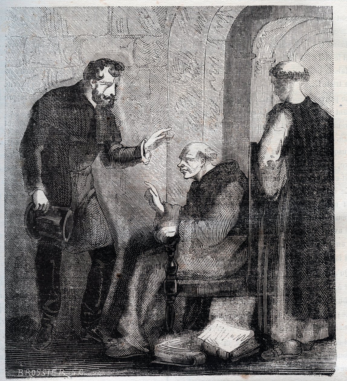 Diogo Inacio de Pina Manique (1733-1805) Portugalský soudce Útočí na portugalské svobodné mony Rytina z roku 1879 v „“Historie tajemství, politiky a náboženských společností““ od Pierra Zacconeho (1817-1895) od Anonymous Anonymous
