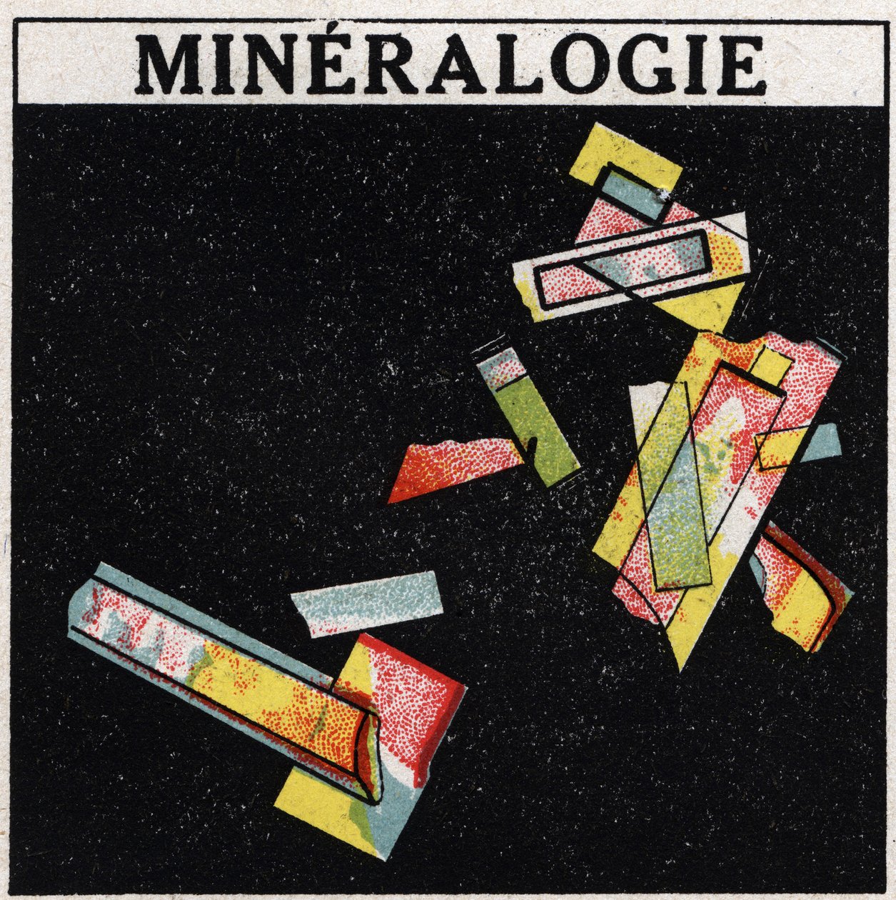Dvojitý lom: mineralogie. Anonymní ilustrace z roku 1925. Soukromá sbírka. od Anonymous Anonymous