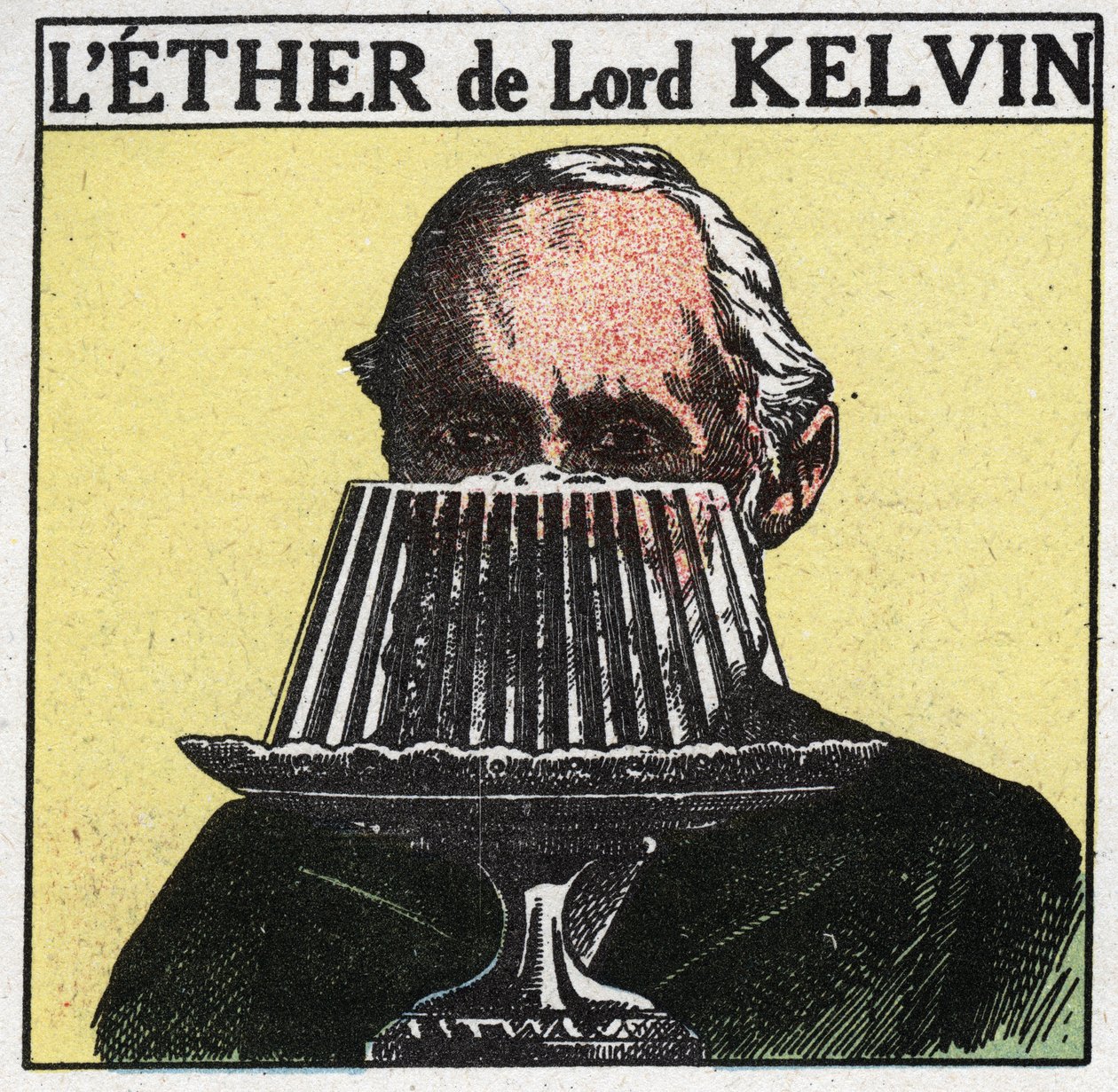 Elektrické jevy: Ilustrace teorie Williama Thomsona, Lord Kelvin (1824-1907), že éter je jako gelee. Anonymní ilustrace z roku 1925. Soukromá sbírka. od Anonymous Anonymous