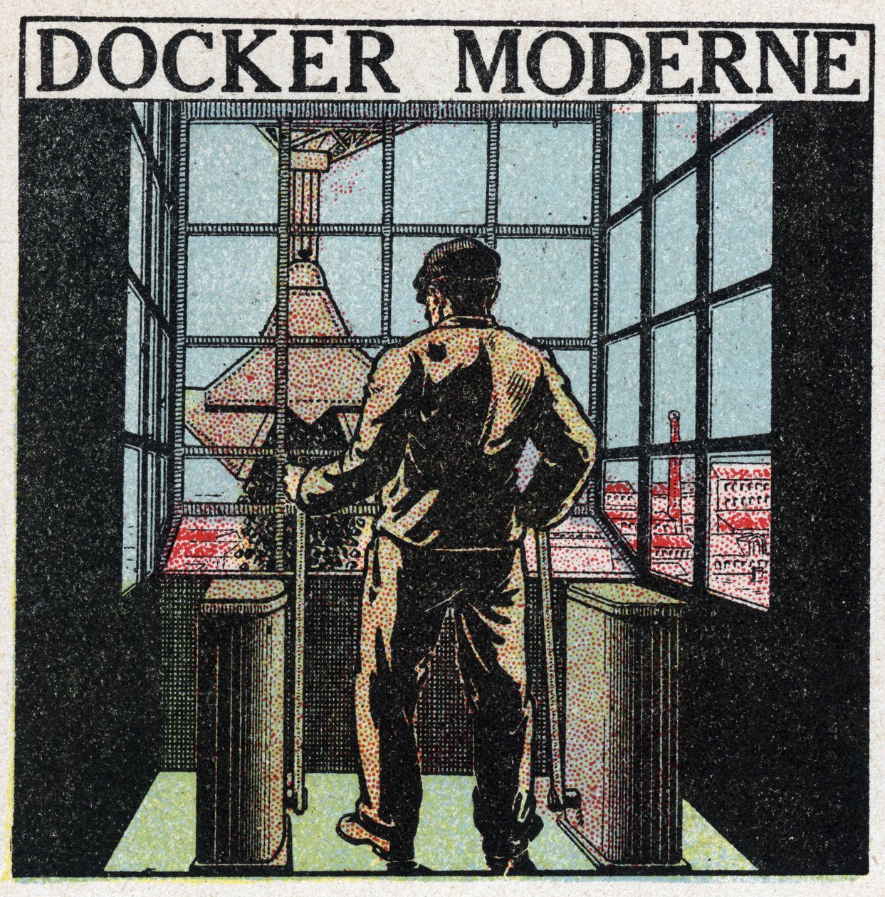 Elektrické nářadí: moderní dokovací stanice (20. léta 20. století). Anonymní ilustrace z roku 1925. Soukromá sbírka. od Anonymous Anonymous