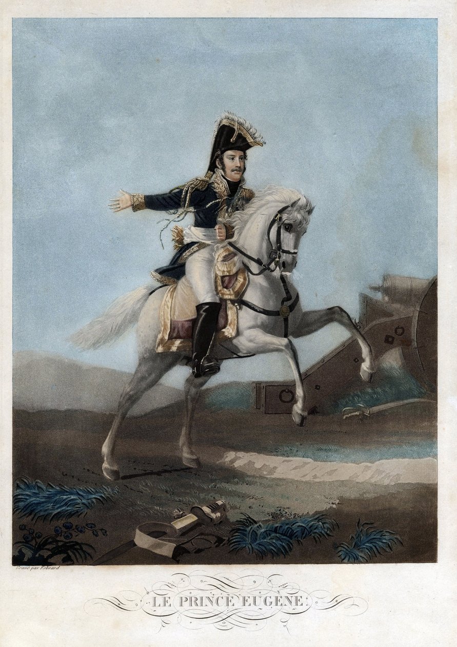Eugene de Beauharnais (1781-1824) – Anonym – cca 1812 – Akvatinta – 41,9x30 – Soukromá sbírka od Anonymous Anonymous