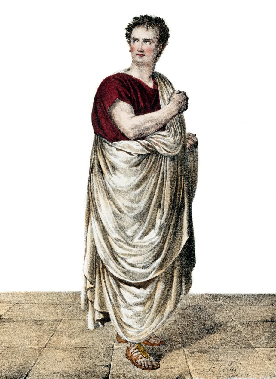Felicity-Auguste Saillot dit Desmousseaux Francouzský herec (1785-1854) v roli Roscia v ""Sylla"" od Etienna de Jouy (1764-1846) od Anonymous Anonymous
