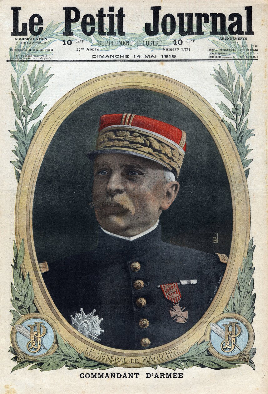 První světová válka 1914-1918 (válka 14-18). Portrét generála Louise Ernesta de Maud
