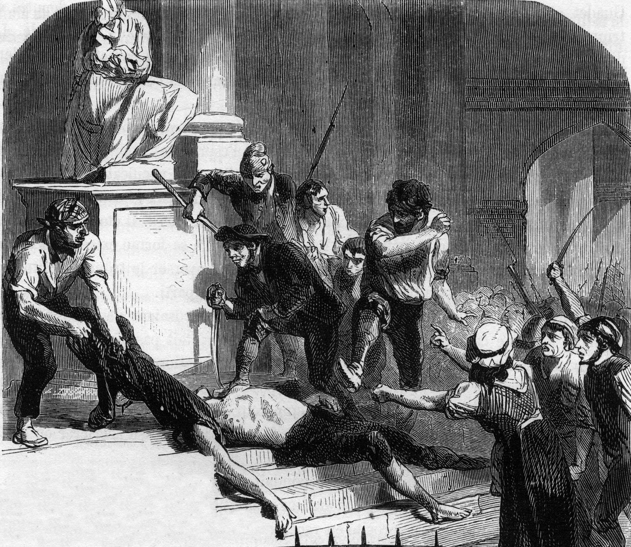 Francouzská revoluce - Masakry na La Glaciere, Avignon - Vražda Lescuyera od Anonymous Anonymous