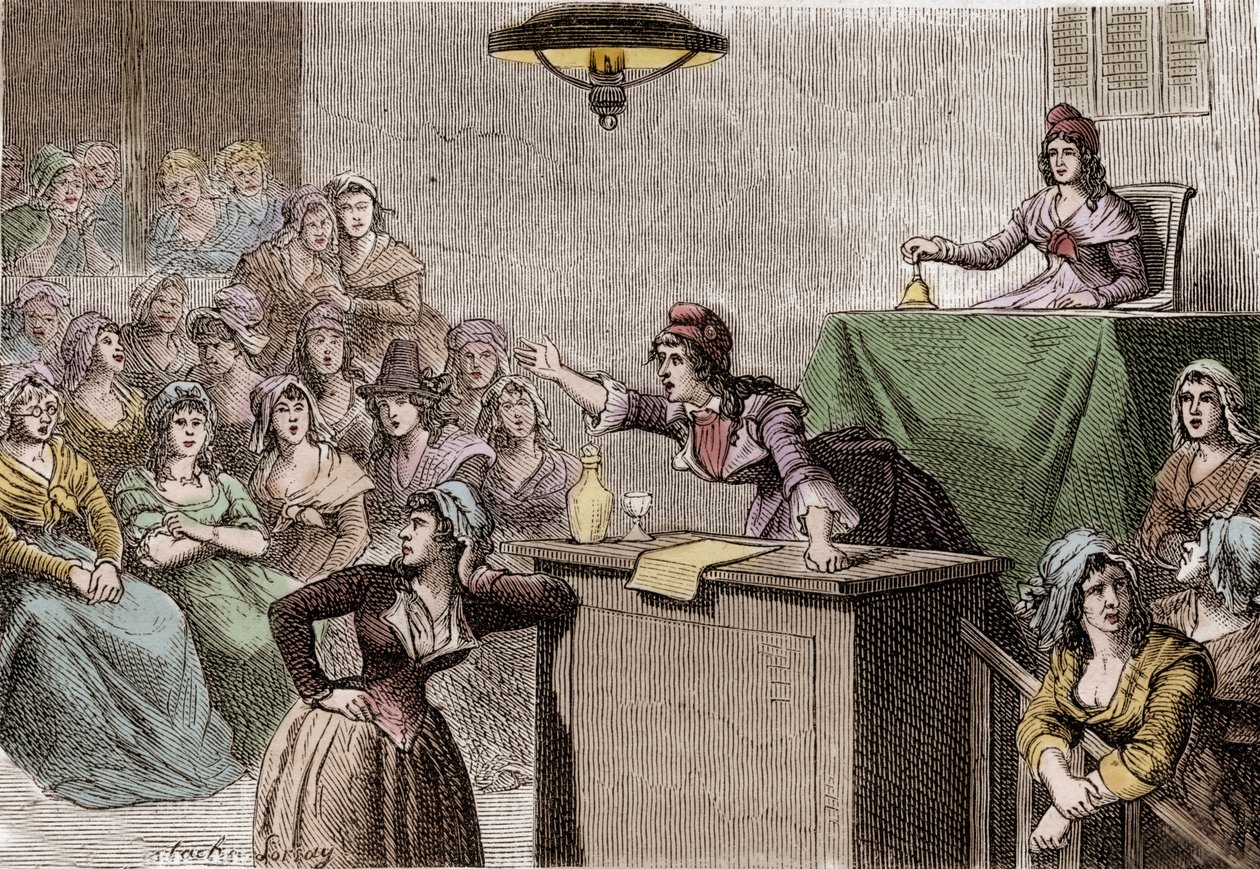 Francouzská revoluce 1789 - 1799, klub politických žen od Anonymous Anonymous