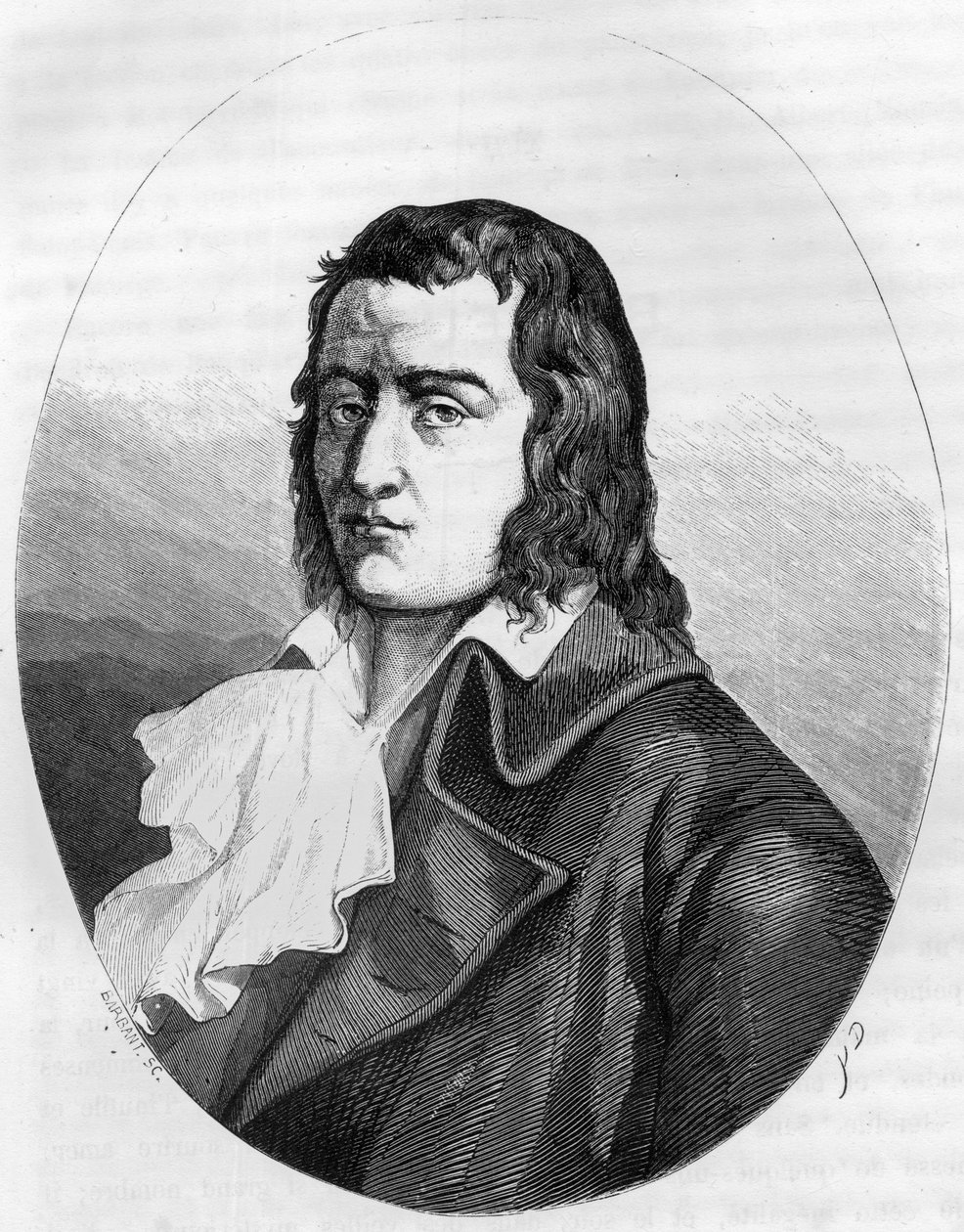 Francouzská revoluce: “” Portrét Francoise Babeuf dit Gracchus (1760-1797) Francouzský revolucionář – rytina z roku 1863 v “” Le Livre Rouge - Histoire De L