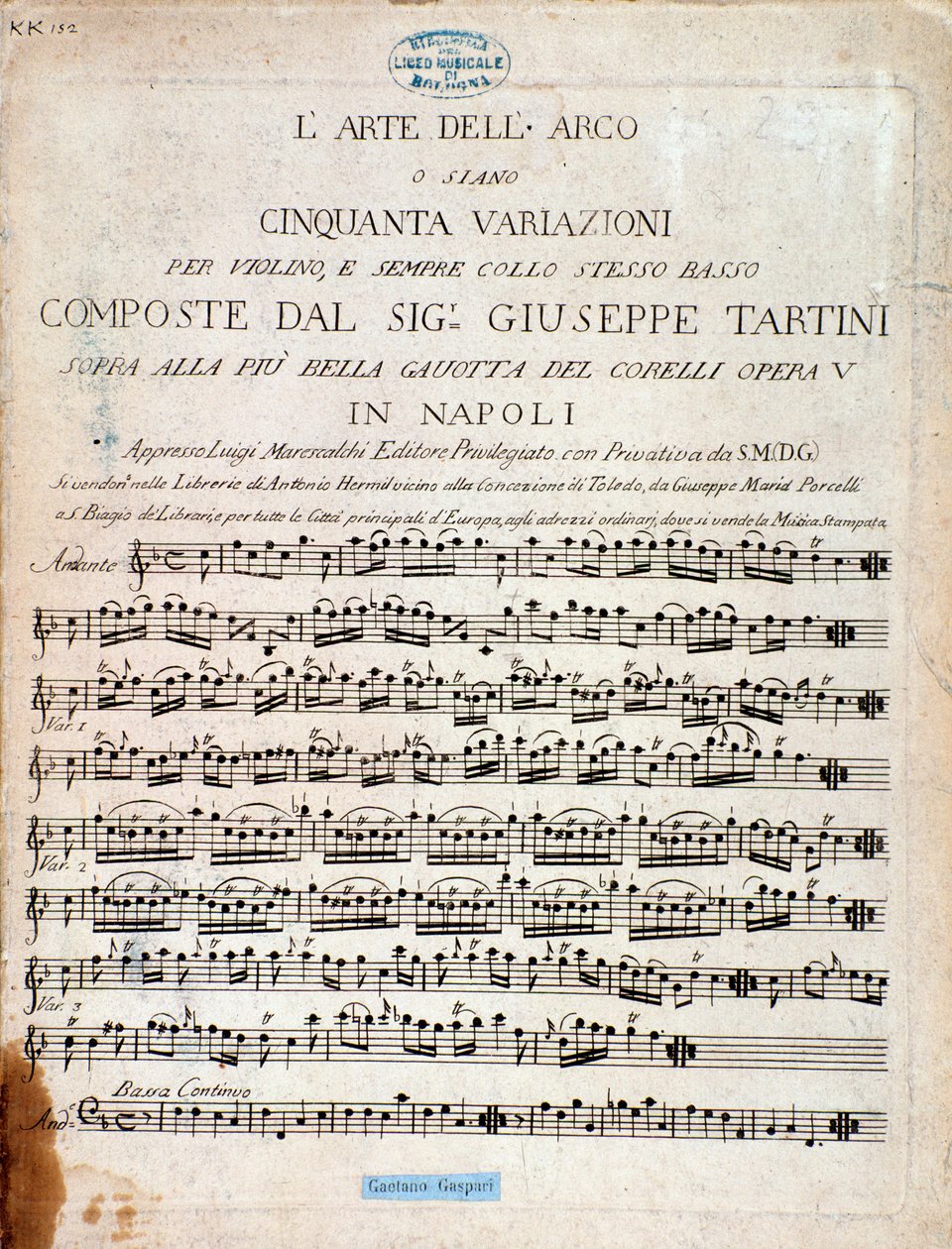 Frontispis partitury L